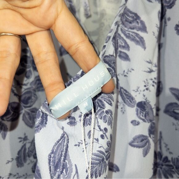 NWT Hill House Lilac Tonal Floral The Simone Maxi Dress Size Medium - Picture 11 of 11